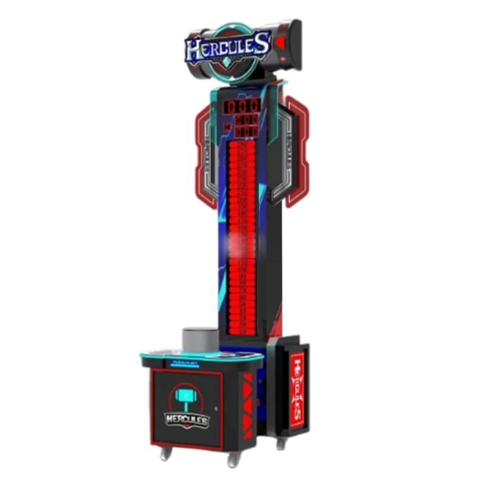 Hercules Power Strike™ High-Striker Hammer Arcade Machine with Neon Lights - Image 5