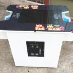 MS PACMAN COCKTAIL ARCADE IN WHITE , PLAYS MS PACMAN AND GALAGA TOO-FREE SHIPPING- 1 YEAR PARTS WARRANTY