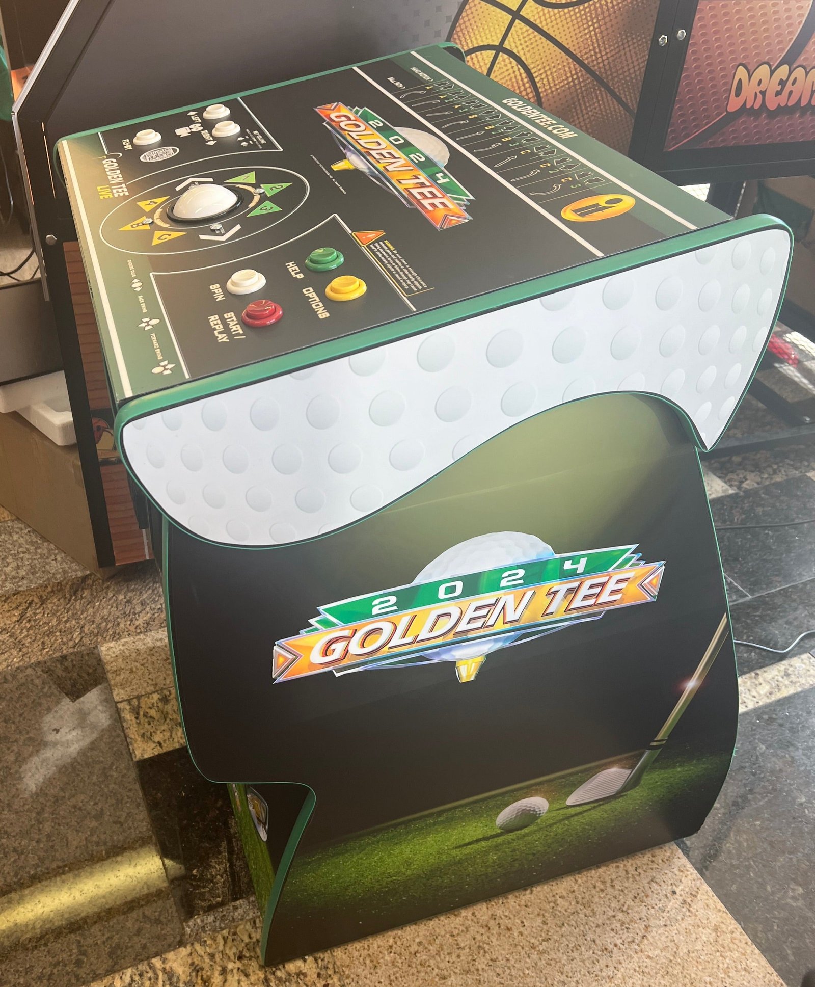 IMG_0140 Golden Tee 2024 Heavy Duty, Commercial Grade, Coin Operated Machine With Free Play Option - Pedestal Only - Image 1