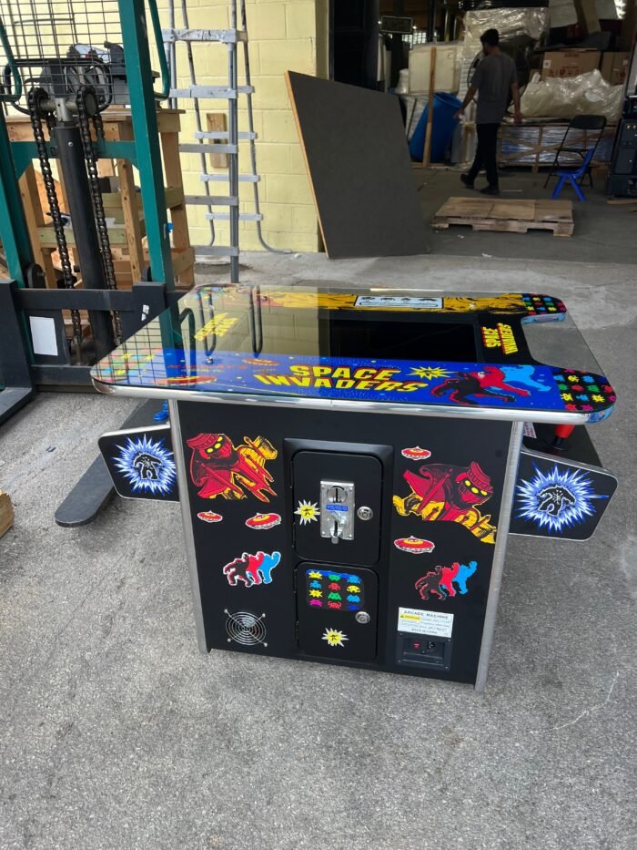SPACE INVADERS COCKTAIL ARCADE 3-PANEL GAME - PLAYS OVER 3000 GAMES - COIN OPERATED, BRAND NEW, FREE SHIPPING - Image 2