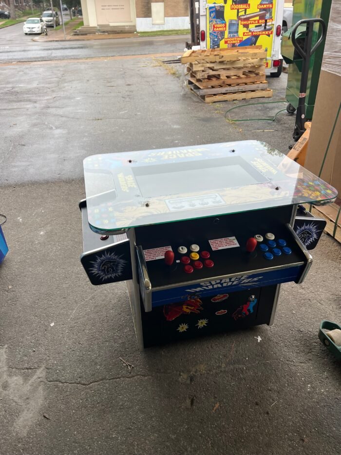 SPACE INVADERS COCKTAIL ARCADE 3-PANEL GAME - PLAYS OVER 3000 GAMES - COIN OPERATED, BRAND NEW, FREE SHIPPING - Image 3