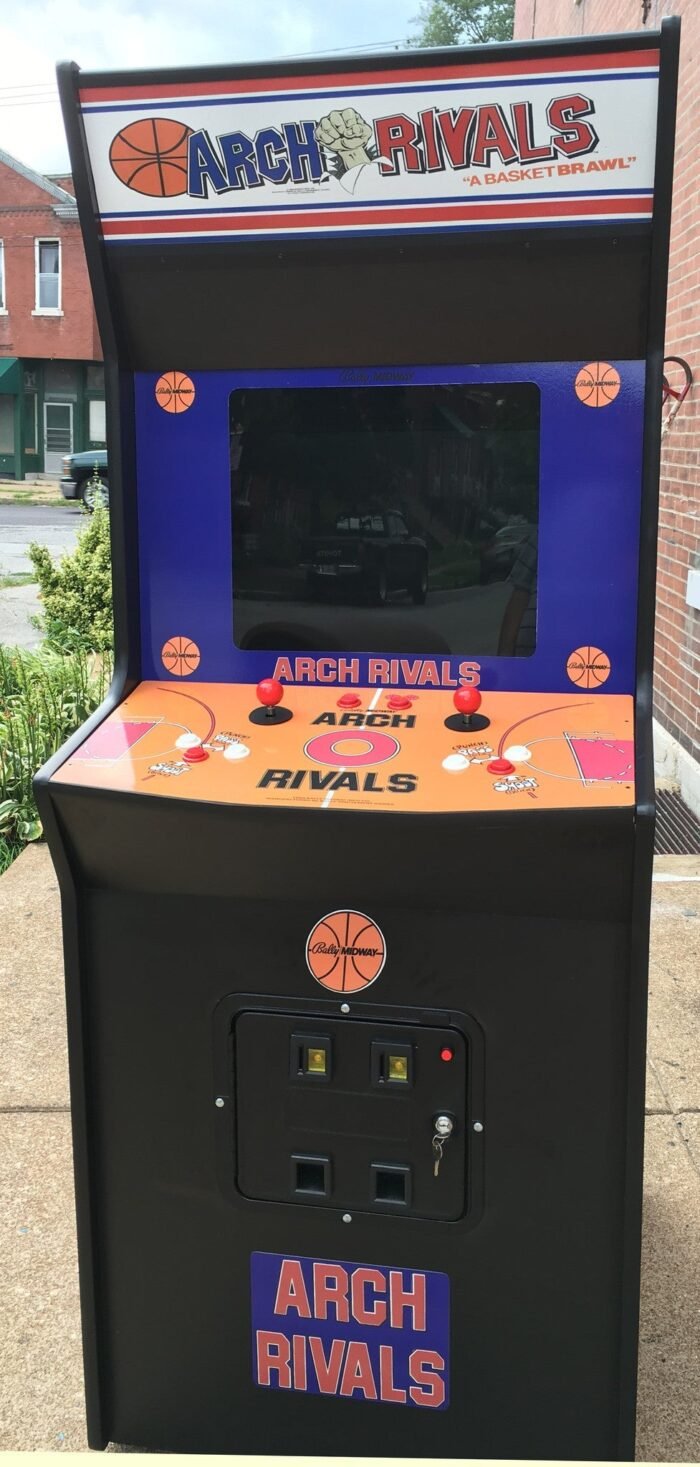 ARCH RIVALS ARCADE WITH LOTS OF NEW PARTS-SHARP-Heavy Duty, Coin Operated, Commercial Grade With Free Play Option - Image 2