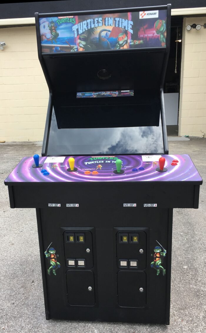 Turtles in Time With Lots Of New Parts-Sharp-HEAVY DUTY, COIN OPERATED, COMMERCIAL GRADE WITH FREE PLAY OPTION - Image 2