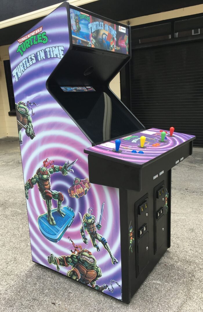 Turtles in Time With Lots Of New Parts-Sharp-HEAVY DUTY, COIN OPERATED, COMMERCIAL GRADE WITH FREE PLAY OPTION - Image 4