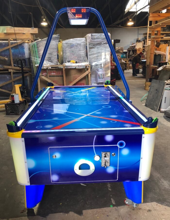 Fun Air Hockey Table, Arcade Style Coin Operated With Redemption Tickets-HEAVY DUTY, COIN OPERATED, COMMERCIAL GRADE WITH FREE PLAY OPTION - Image 2