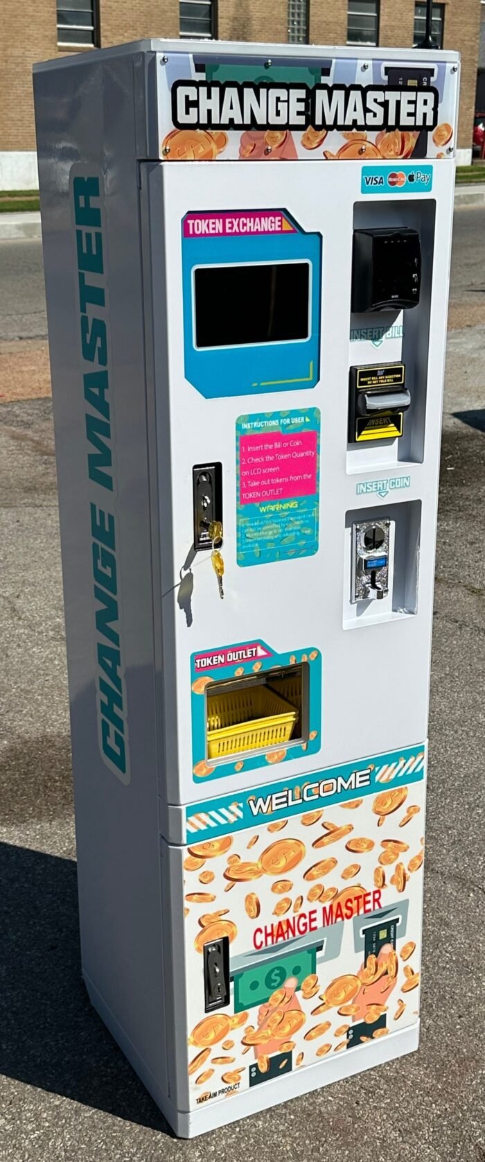 Change Master Machine – Convert Bills & Cards to Coins or Tokens for Arcades & Vending - Image 2