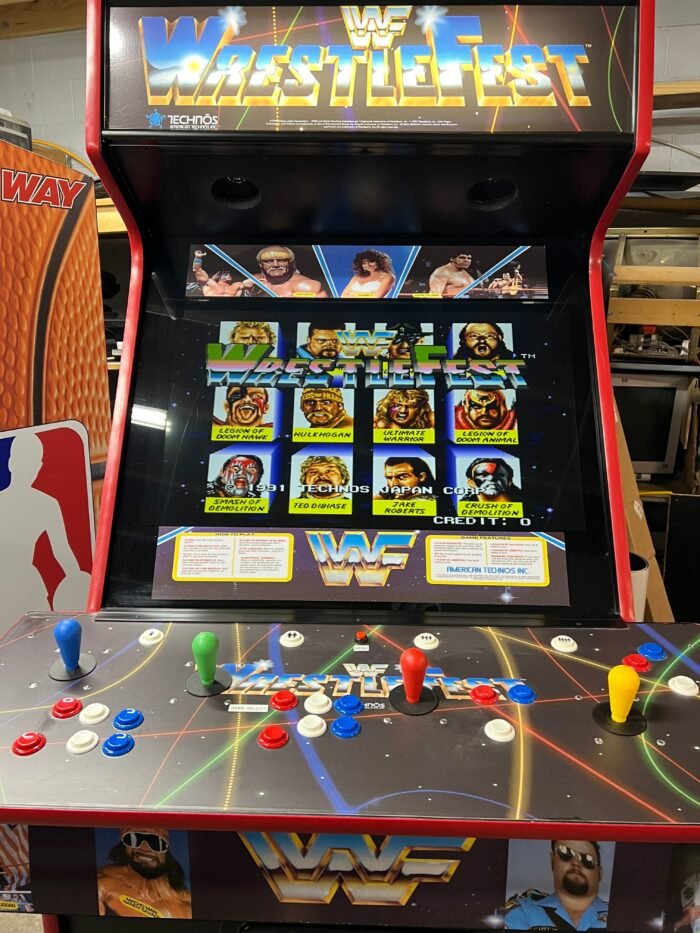 Wrestle Fest Arcade Video Game-With 27" LCD Monitor, Sharp-HEAVY DUTY, COIN OPERATED, COMMERCIAL GRADE WITH FREE PLAY OPTION - Image 5