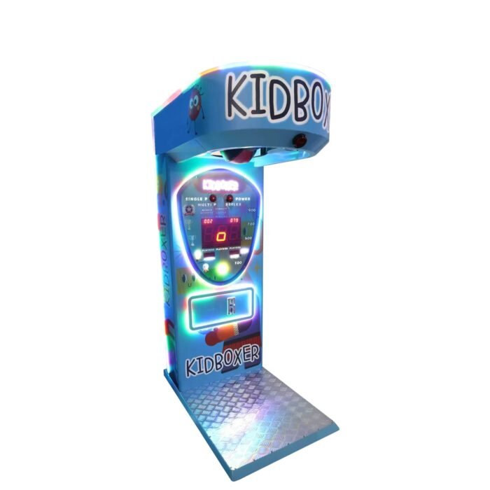 Kid Boxer™ Punch Champ Boxing Arcade with Neon Lights and Digital Score Board - Image 2