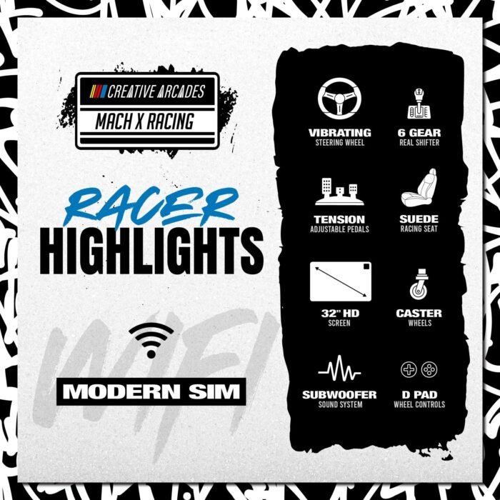 Modern Racing Sim Machine | Wifi Compatible Sim Racing Arcade - Image 6