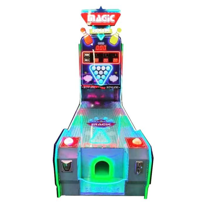 Magic Bowling Strike Zone™ Arcade with Real Pins and Neon Lights - Image 5