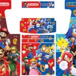 Nintendo Vs Sega themed arcade cabinet