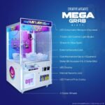 Mega Grab XL 60" Claw Machine with 7 Color Neon Cabinet Lights - Image 3