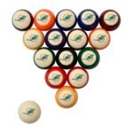 Imperial Miami Dolphins Billiard Balls with Numbers