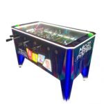 Micro Football™ Foosball Table with Soccer Ball Elevator Center, Digital Score Boards, and LED Neon Cabinet Lights