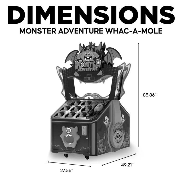 Monster Adventure Whac-A-Mole Arcade Machine - Image 3