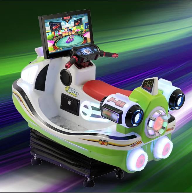 Motorizedairship_1 Motorized Airship Kids Electric Swing Car Gaming Machine Coin Operated Indoor Electronic Entertainment with 1 Year Warranty - Image 1