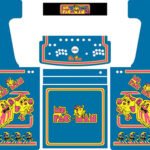 Ms. Pac-Man themed arcade cabinet