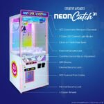 Neon Catch 31" Claw Machine with 7 Color Neon Cabinet Lights - Image 3
