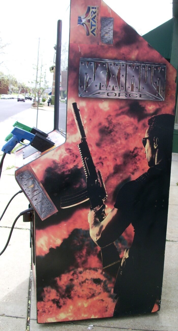 MAXIMUM FORCE GUN GAME ARCADE- EXTRA SHARPS WITH LOTS OF NEW PARTS-HEAVY DUTY, COIN OPERATED, COMMERCIAL GRADE WITH FREE PLAY OPTION - Image 5