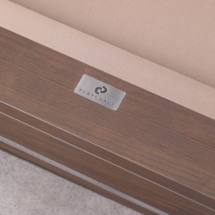 Playcraft Barcelona 8' Slate Pool Table in Walnut Gray on Silver Finish - Image 11