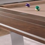 Playcraft Barcelona 8' Slate Pool Table in Walnut Gray on Silver Finish - Image 6