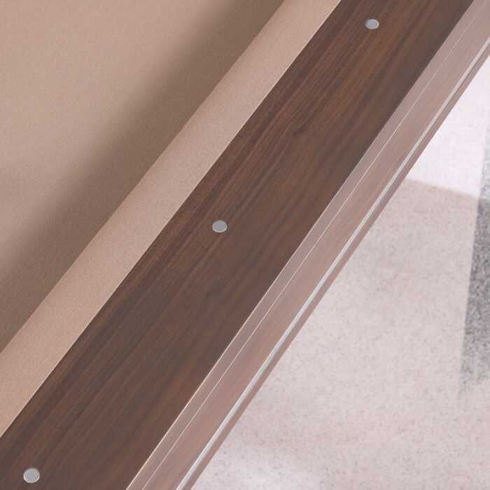 Playcraft Barcelona 8' Slate Pool Table in Walnut Gray on Silver Finish - Image 8