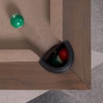 Playcraft Barcelona 8' Slate Pool Table in Walnut Gray on Silver Finish - Image 9