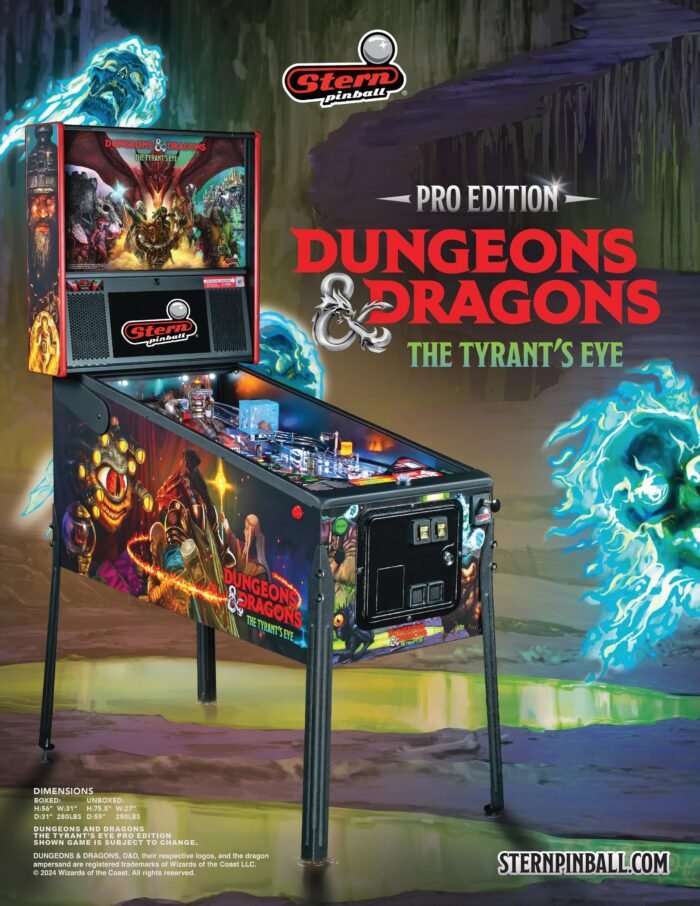 Pro Dungeons & Dragons: The Tyrant's Eye Pinball Machine by Stern Pinball - Image 6
