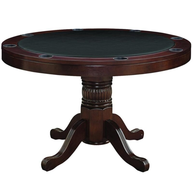 RAM Game Room 48 Poker and Multi Use Game Table Cappuccino