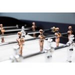 René Pierre Onyx Foosball Table in Marine Blue Matte Finish - Image 2