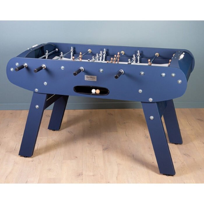 René Pierre Onyx Foosball Table in Marine Blue Matte Finish - Image 4