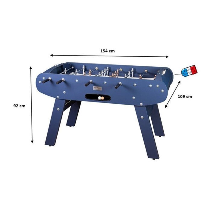 René Pierre Onyx Foosball Table in Marine Blue Matte Finish - Image 5