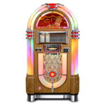 Rock-Ola Bubbler CD Jukebox in Light Oak Finish