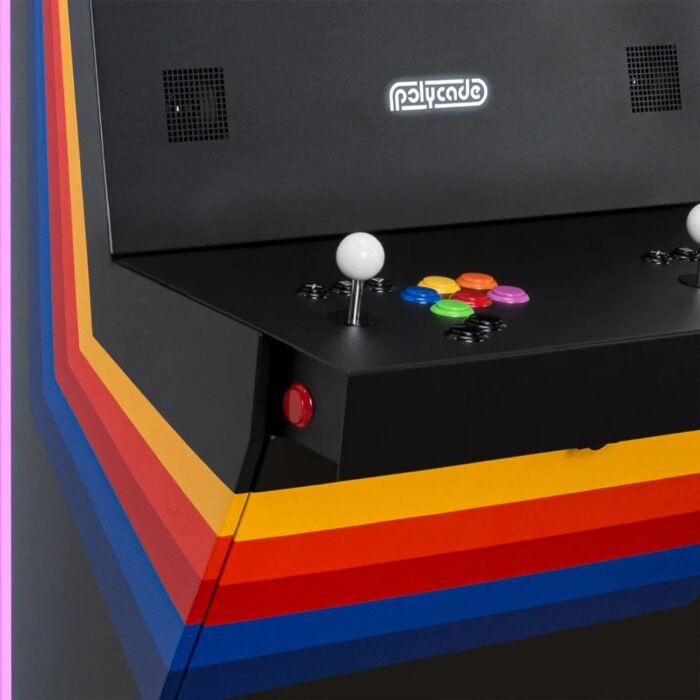 Polycade Sente Arcade (Black W/Retro Stripes) - Image 4