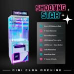 Shooting Star Mini 21" Kid Friendly Claw Machine - Image 2