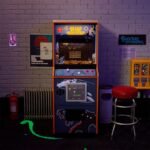 OFFICIAL TAITO SPACE INVADERS Quarter Size Arcade Cabinet + Stool - Image 8