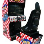 SPEED UP DRIVING GAME REFURBISHED- NEW MONITOR-HEAVY DUTY, COIN OPERATED, COMMERCIAL GRADE WITH FREE PLAY OPTION