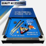 Freetime Fun Sports 7' Pool Table with Top - Image 5