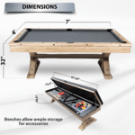 Freetime Fun The Rockford 7' Multi-Game Table - Image 12