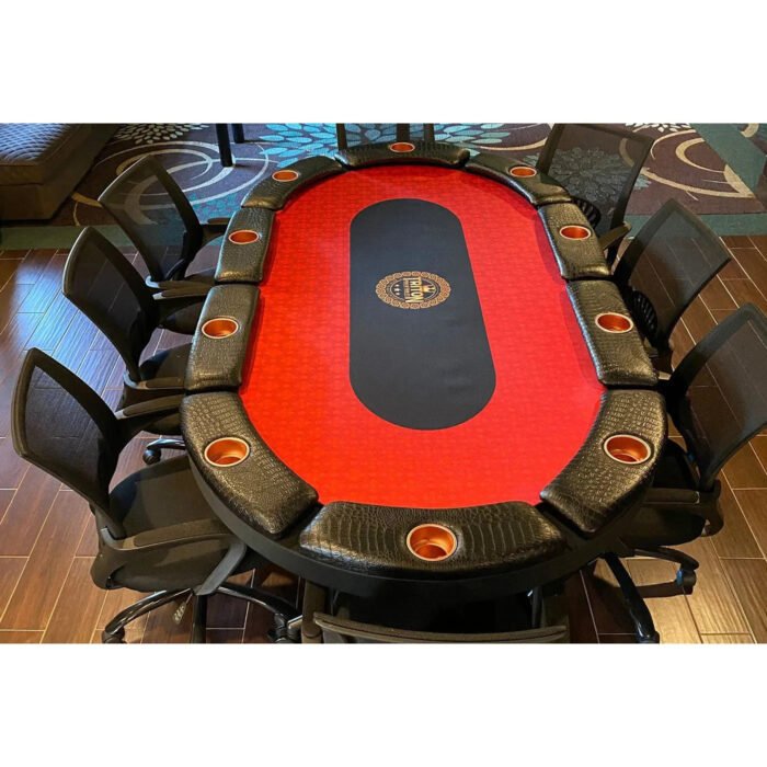 Triton 90" Premium 10 Player Folding Poker Table - Image 3