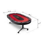 Triton 90" Premium 10 Player Folding Poker Table - Image 4