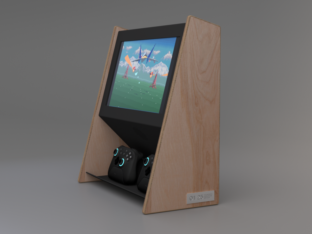 Umbrella Countercade Model v9walnutWplaque