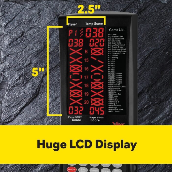 Viper Vault Deluxe Dartboard Cabinet with Integrated Pro Score - Image 15