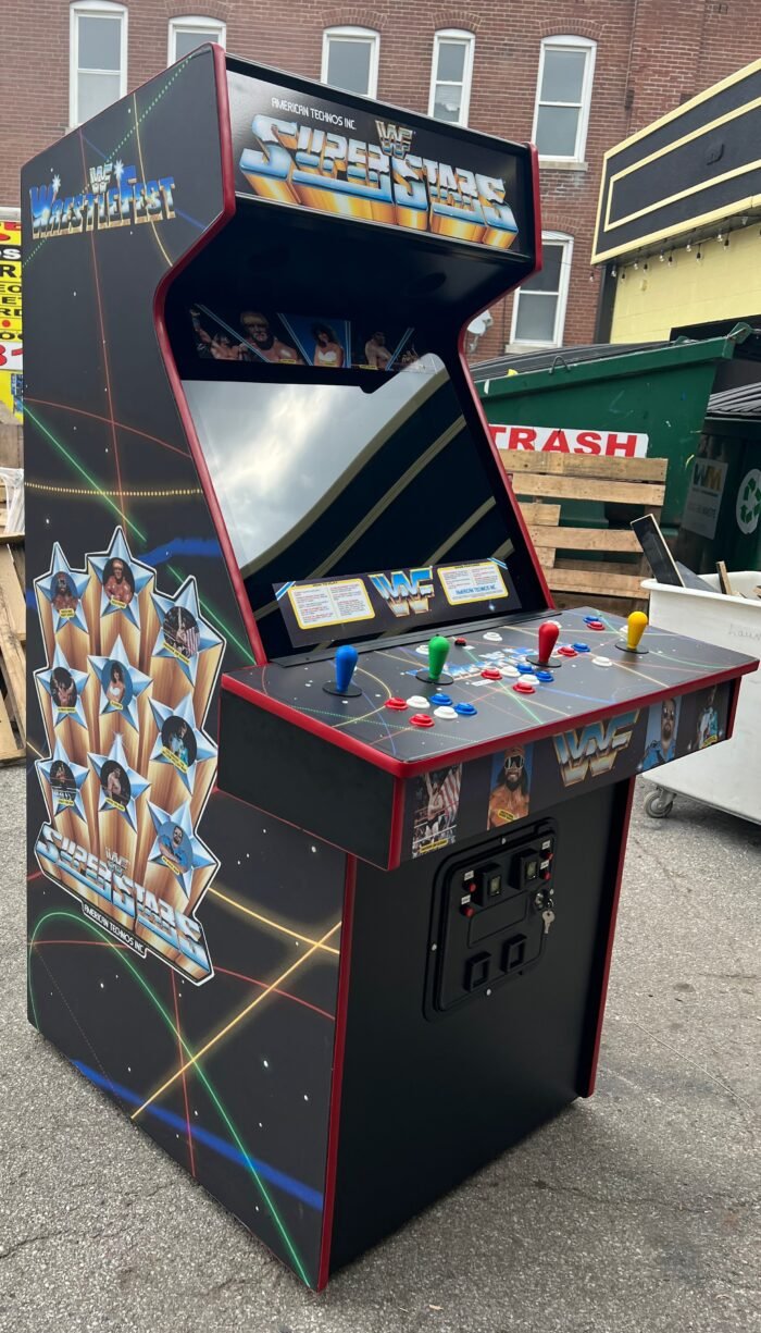 Wrestle Fest Arcade Video Game-With 27" LCD Monitor, Sharp-HEAVY DUTY, COIN OPERATED, COMMERCIAL GRADE WITH FREE PLAY OPTION - Image 2