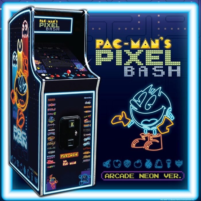 Bandai Namco |  Pac Man Pixel Bash Home Upright Arcade Game - Neon - Image 3