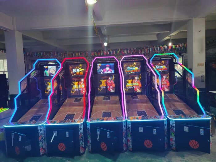 55-Inch English Coin Operated Arcade Basketball Shoot Games Machine - Image 5