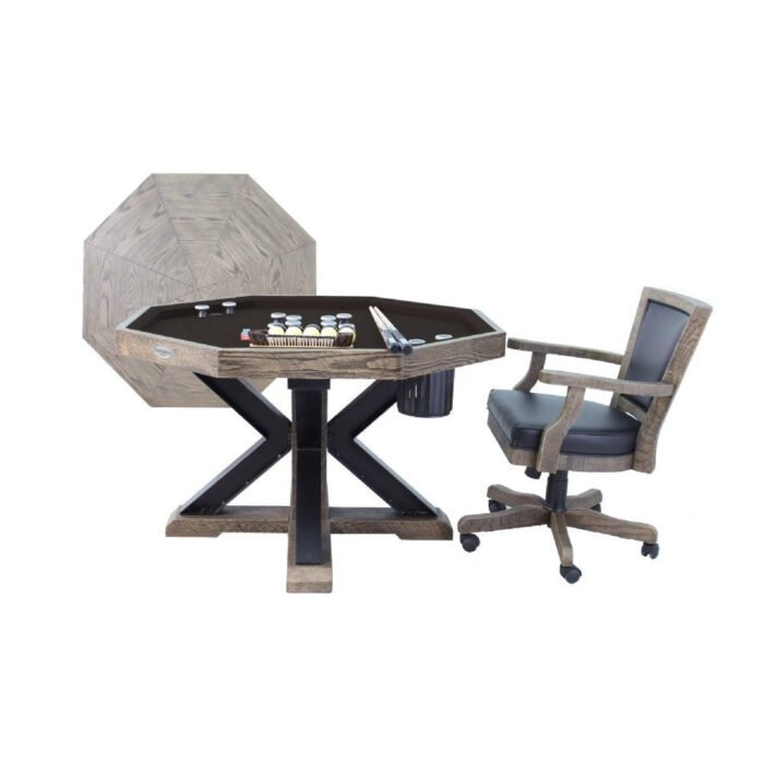 Berner Billiards The Weathered 3 in 1 Table - Octagon 54" - Image 4
