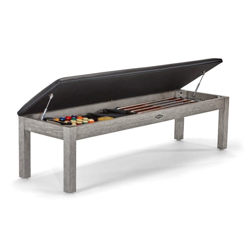 brunswick centennial storage bench rustic dark brown 2