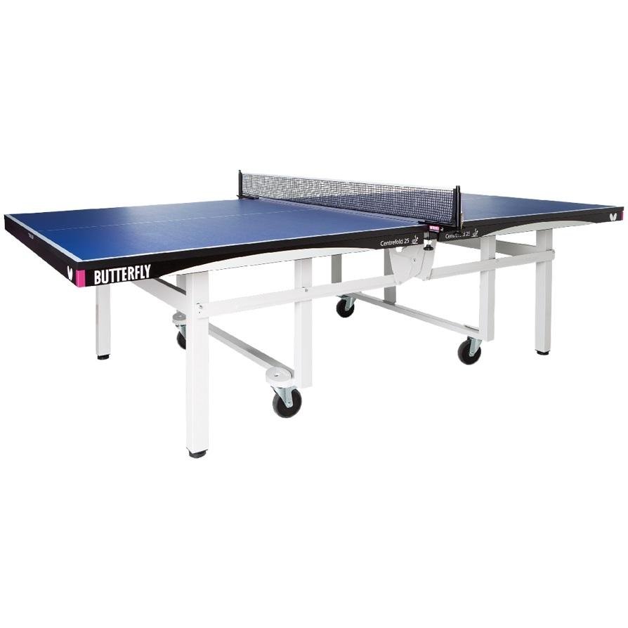 butterfly-centrefold-25-blue-or-green-ping-pong-table-tennis-t2625s-or-t2625g-blue Butterfly Centrefold 25 Ping Pong Table - Image 1