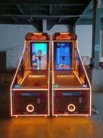 Super Hoops™ Basketball Arcade with Digital Back Board and Neon Lights - Image 3